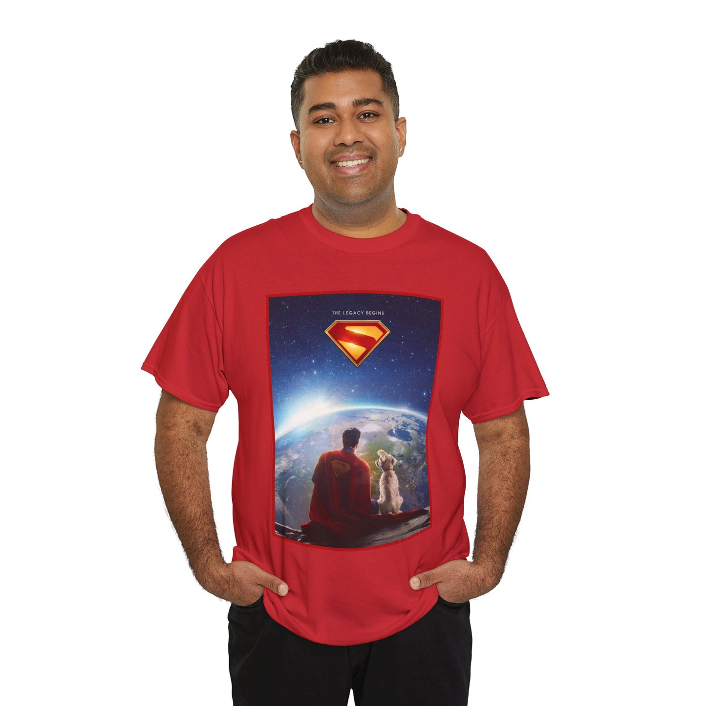 Superman Legacy T-Shirt - 2025 James Gunn Movie Scene - Clark & Krypto On the Moon - David Corenswet - DC Comics - Man of Steel