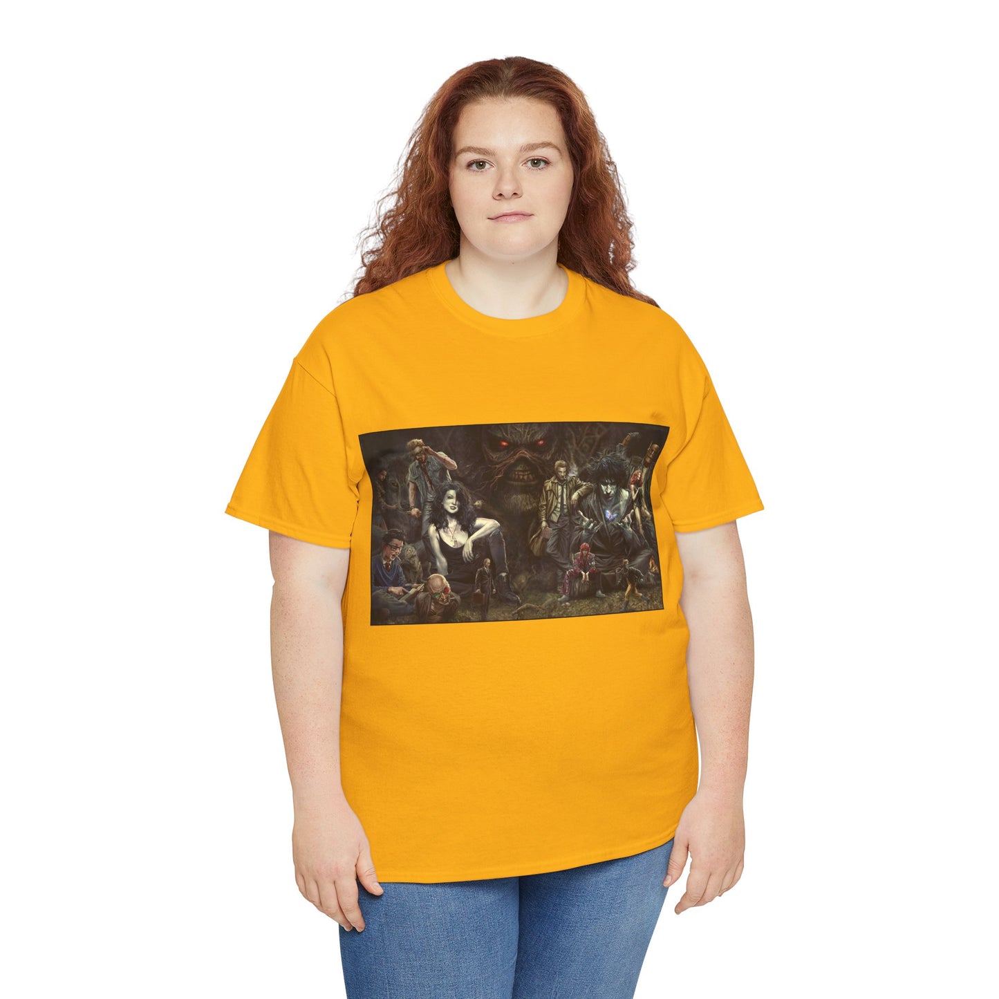 Vertigo Poster T-Shirt - Lee Bermejo Art - Swamp Thing, Sandman, Death, Spider Jerusalem, Shade - DC Comics
