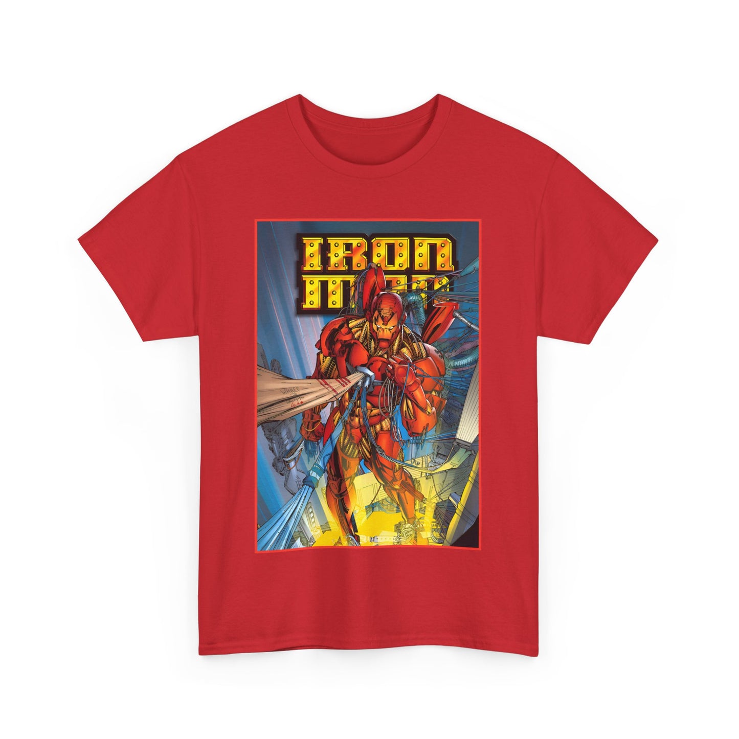 Iron Man T-Shirt - Heroes Reborn Whilce Portacio Art - Popular Marvel Comics Series - Tony Stark
