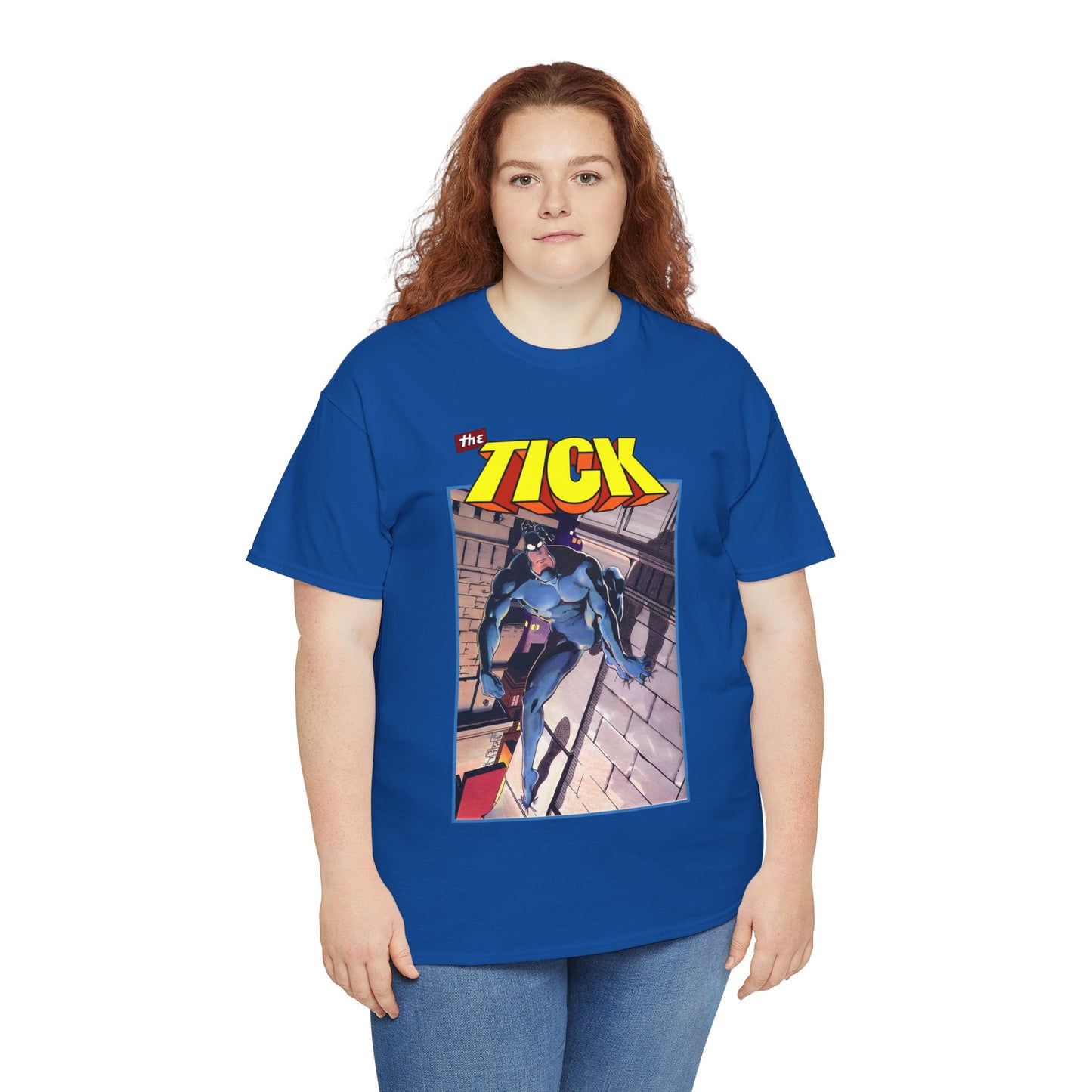 The Tick T-Shirt - Ben Edlund Creation - Popular 1980s Superhero