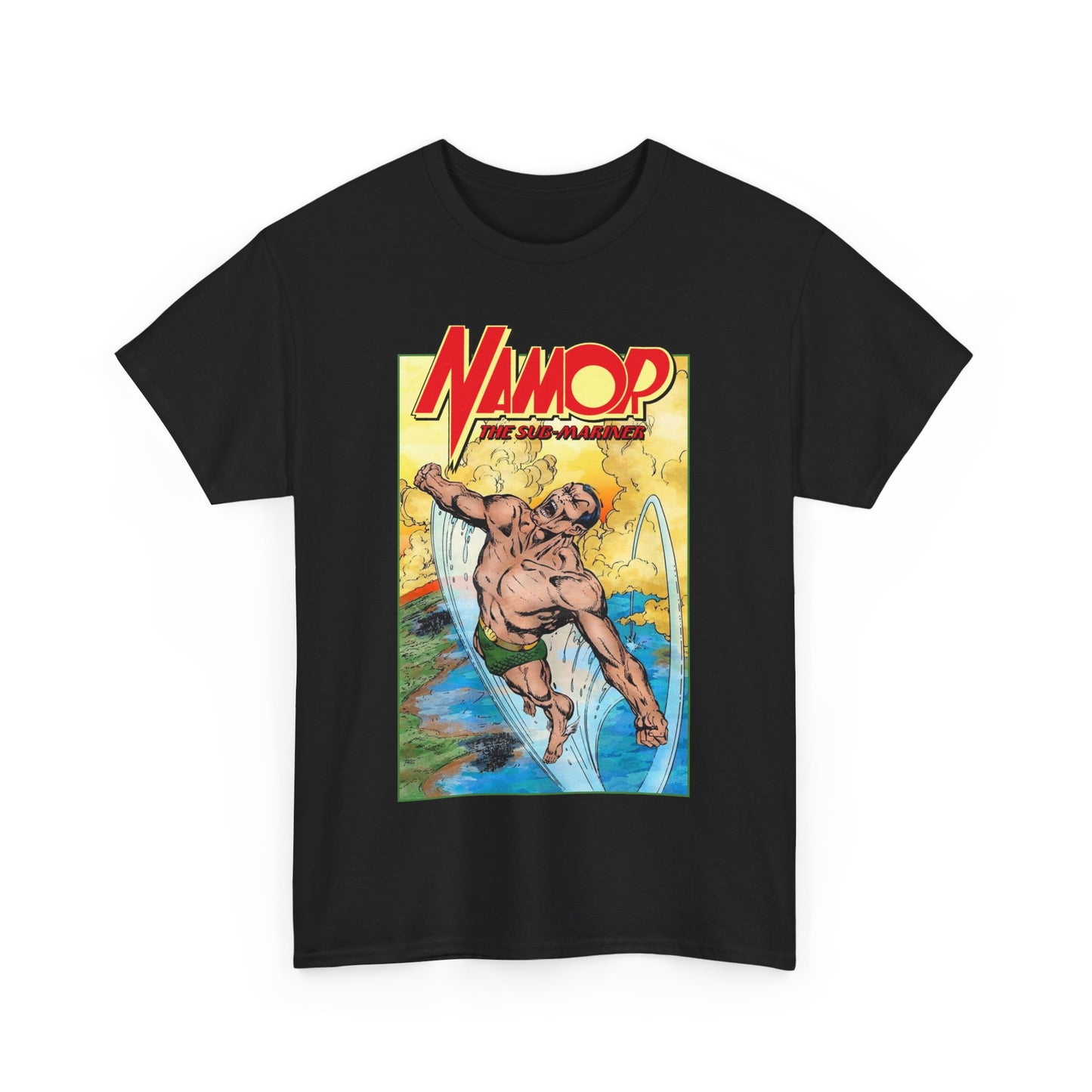 Namor T-Shirt - John Byrne Art - The Sub-Mariner - Marvel Comics 1980s Series - King of Atlantis