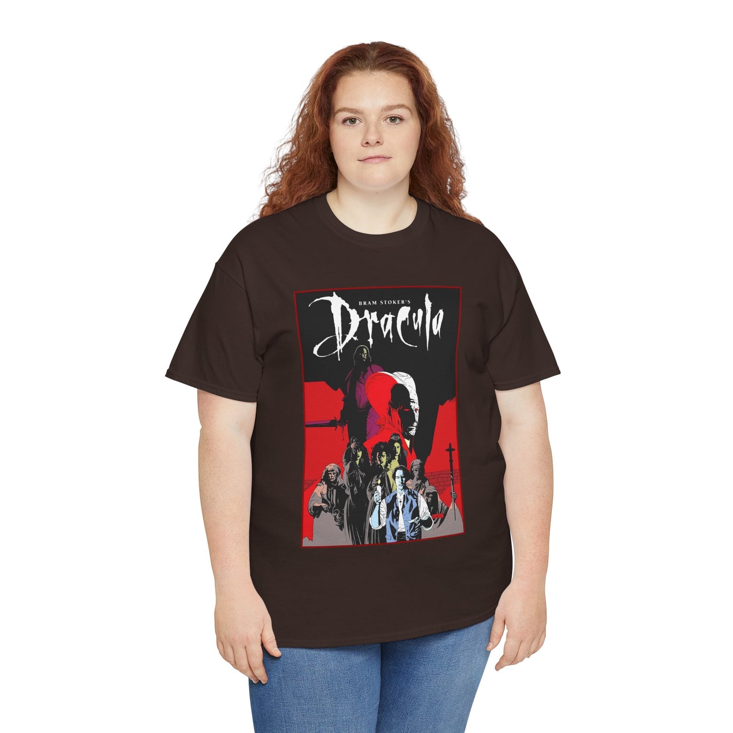 Bram Stoker's Dracula T-Shirt - Mike Mignola Art - Francis Ford Coppola Movie - Mina Murray, Jonathan Harker