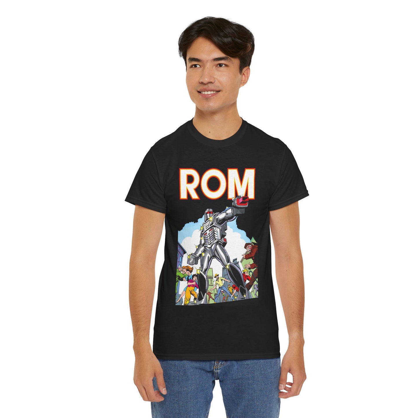 Rom: Spaceknight T-Shirt - Marvel Comics Art- Retro Character - Dire Wraiths