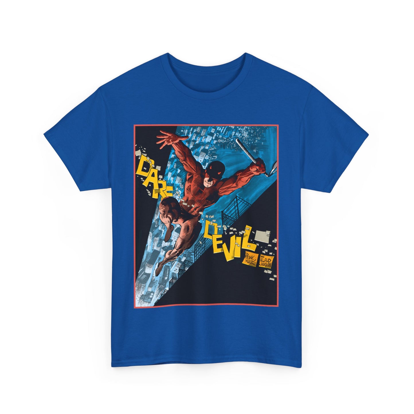 Daredevil T-Shirt - Frank Miller & Klaus Janson Art - The Man With No Fear - Hell's Kitchen - Marvel Comics