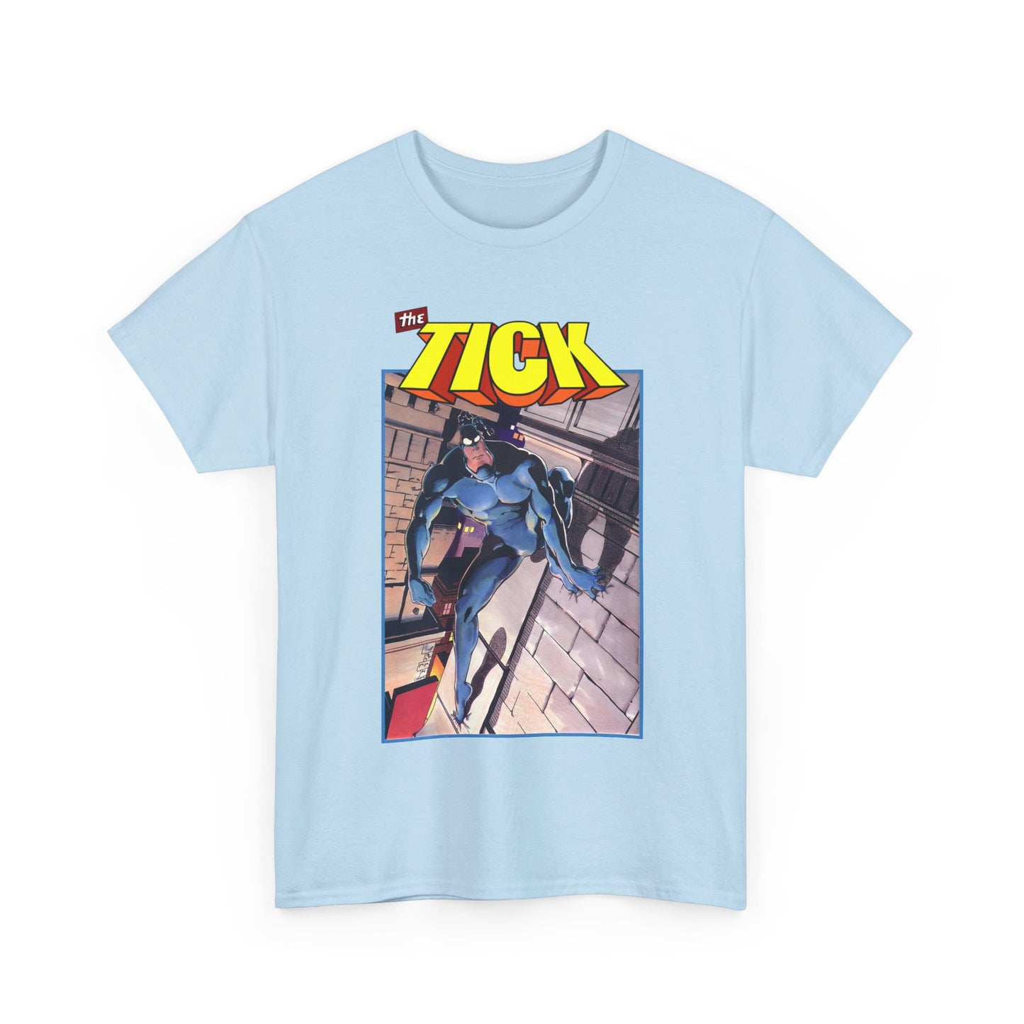 The Tick T-Shirt - Ben Edlund Creation - Popular 1980s Superhero