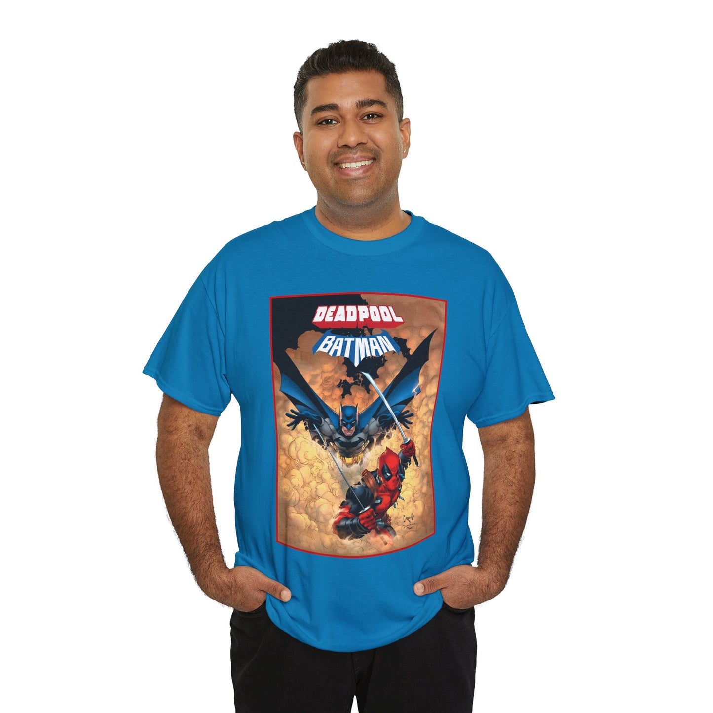 Deadpool & Batman T-Shirt - Greg Capullo Art - DC & Marvel Comics - Crossover - Slade Wilson, Bruce Wayne - 2025