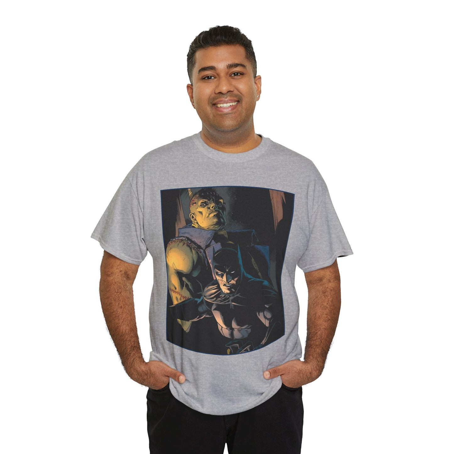 Batman & Frankenstein T-Shirt - Doug Mahnke Art - DC Comics