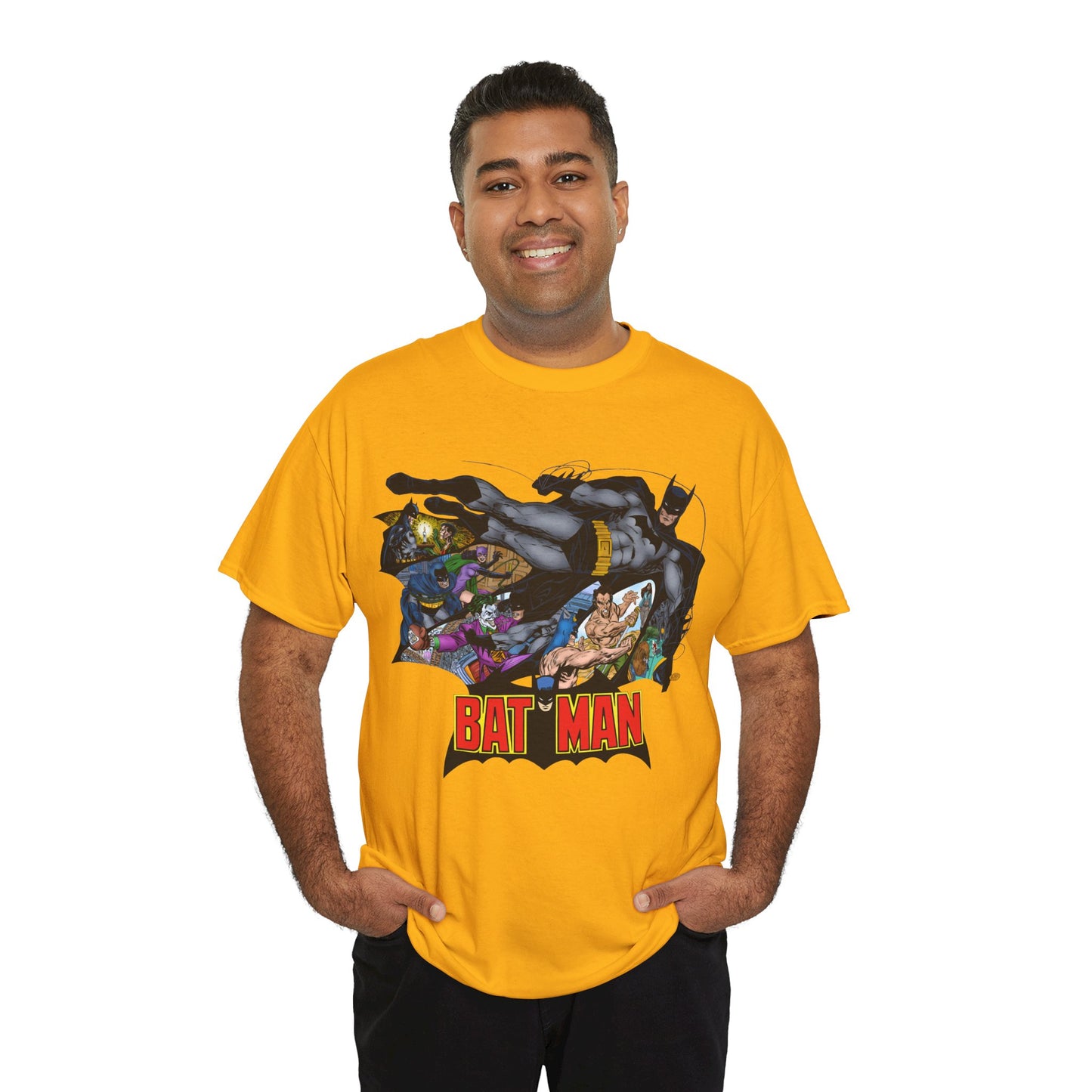 Batman T-Shirt - John Byrne Art - Joker, Catwoman, Ra's al Ghul, Talia - DC Comics - The Batcave