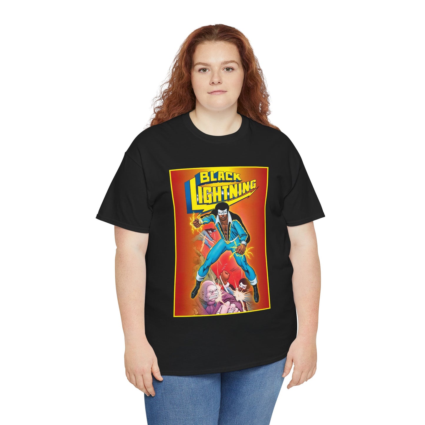 Black Lightning T-Shirt - Trevor Von Eeden Art - Jefferson Pierce - Suicide Slum, Metropolis - DC Comics