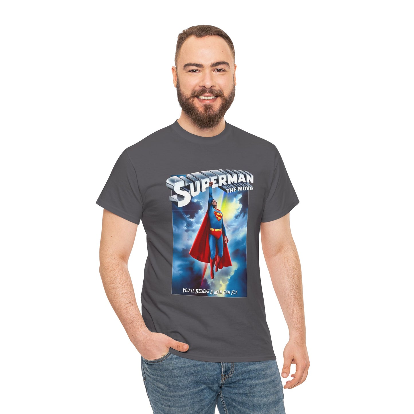 Superman The Movie T-Shirt - DC Comics - Man of Steel - Christopher Reeve 1978