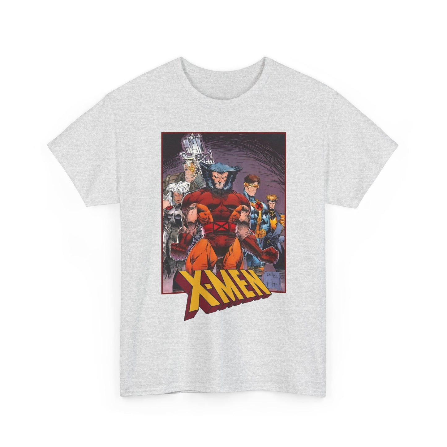 X-Men T-Shirt - While Portacio Art - Wolverine, Cyclops, Storm, Cable, Havok - Marvel Comics