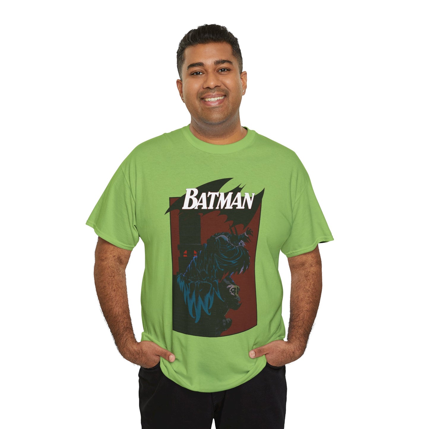 Batman T-Shirt - Kelley Jones Art - 1990s Dark Knight Detective Artwork - Perched on a Gargoyle - DC Comics