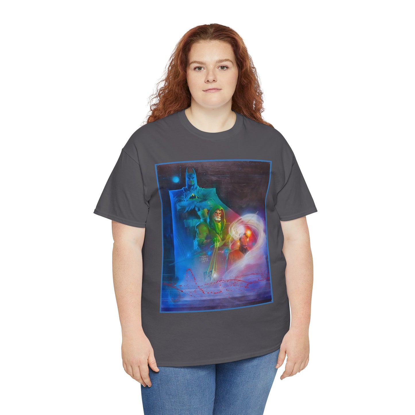 Batman, Green Arrow, Question T-Shirt - Denys Cowan & Bill Sienkiewicz Art - DC Comics - Gotham City