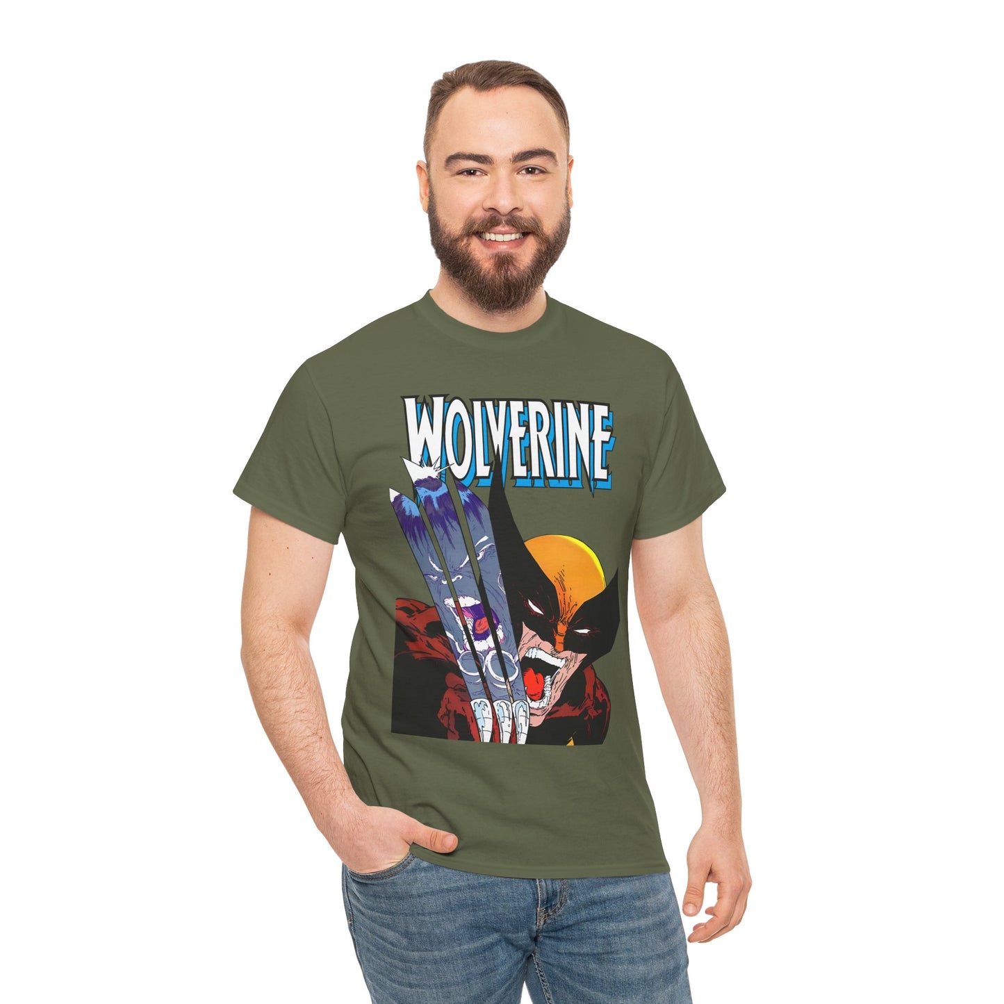 Wolverine T-Shirt - Amazing Todd McFarlane Art - Classic Image Vs Incredible Hulk - Marvel Comics - Logan