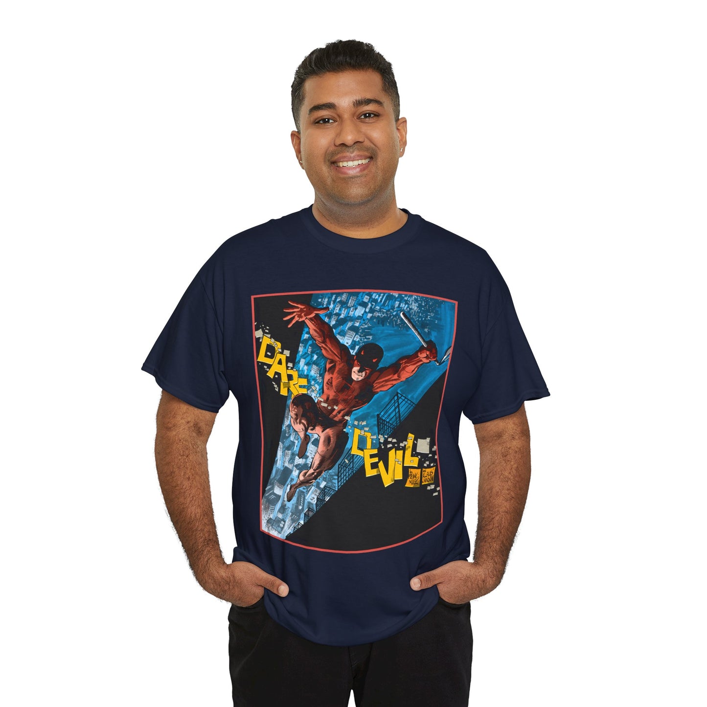 Daredevil T-Shirt - Frank Miller & Klaus Janson Art - The Man With No Fear - Hell's Kitchen - Marvel Comics