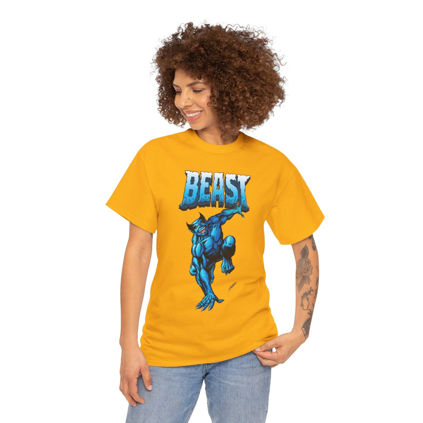 Beast T-Shirt - George Perez Art - Avengers, X-Men Member - Hank McCoy - Marvel Comics