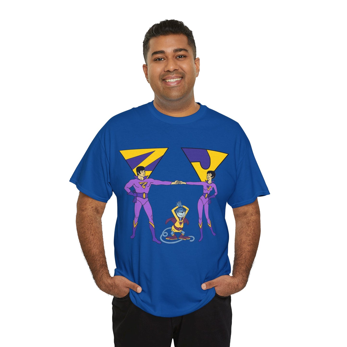 Wonder Twins T-Shirt - Super Friends - Zan & Jayna - Hanna-Barbera Cartoon - DC Comics