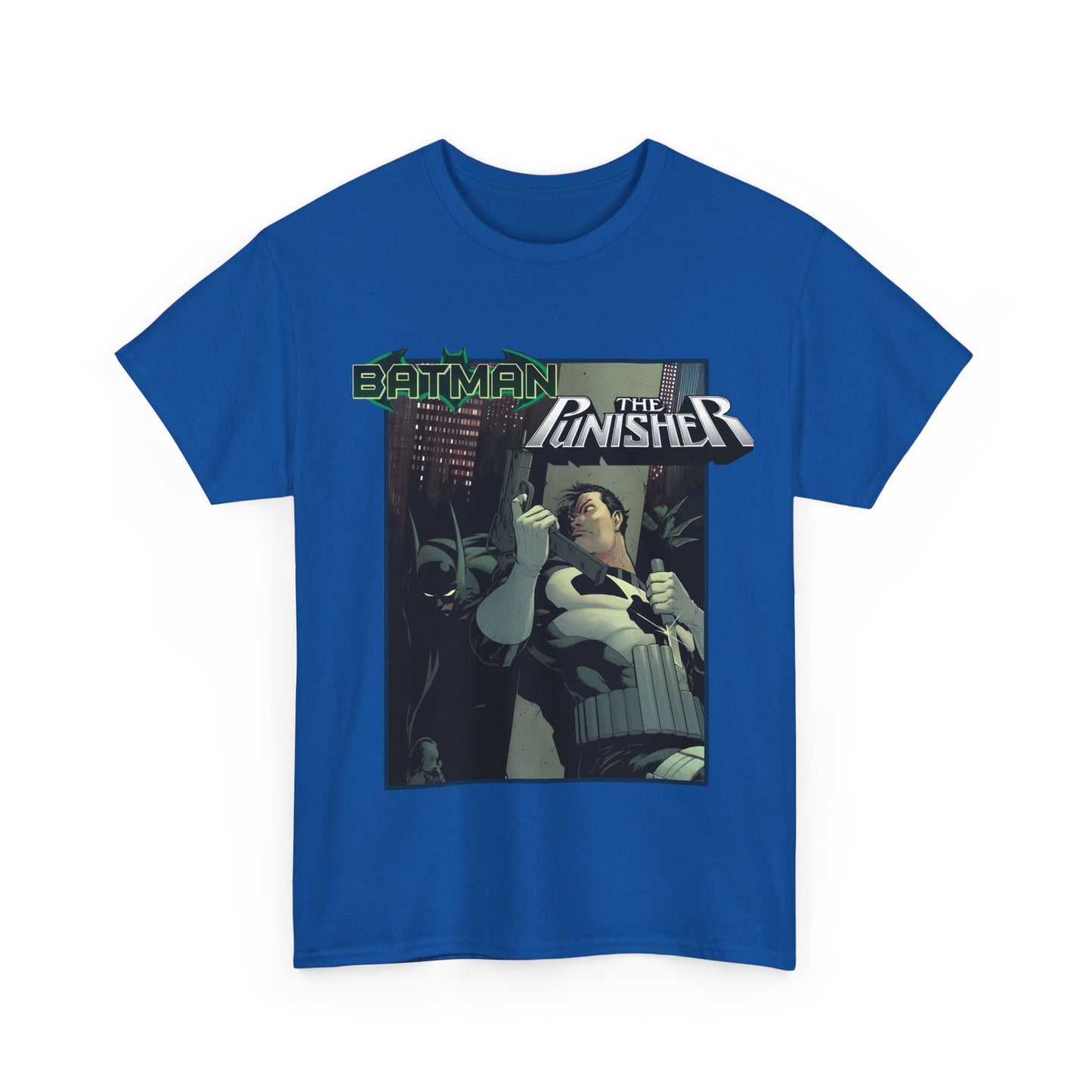 Batman Vs Punisher T-Shirt - Mike Zeck Art - DC Comics, Marvel Comics