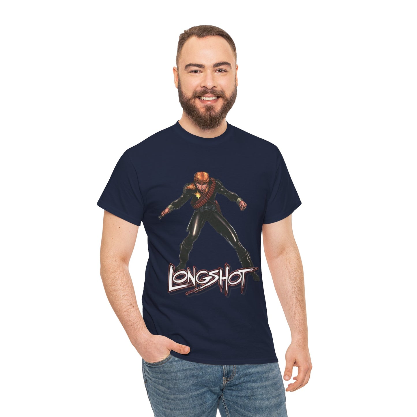 Longshot T-Shirt - Arthur Adams Art - Marvel Comics - Uncanny X-Men - Mojo Foe - Mutant Member - Popular 1980s Series - Mojoverse