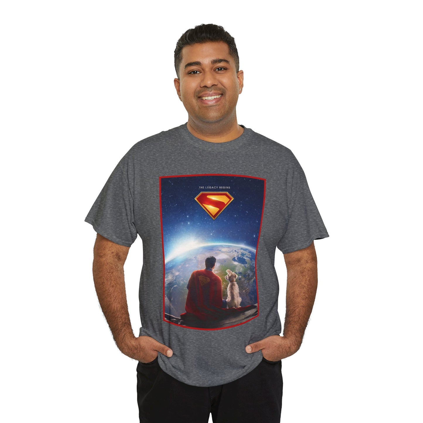 Superman Legacy T-Shirt - 2025 James Gunn Movie Scene - Clark & Krypto On the Moon - David Corenswet - DC Comics - Man of Steel