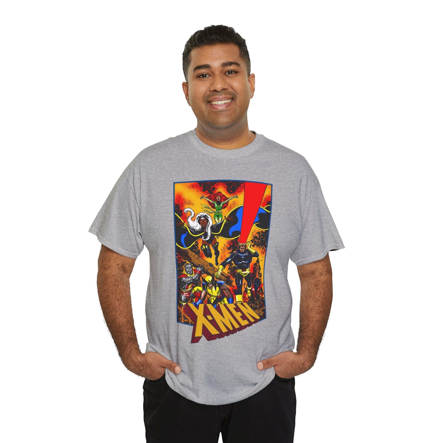 X-men T-Shirt - John Byrne Art - Phoenix, Wolverine, Cyclops, Storm, Nightcrawler, Colossus - Marvel Comics