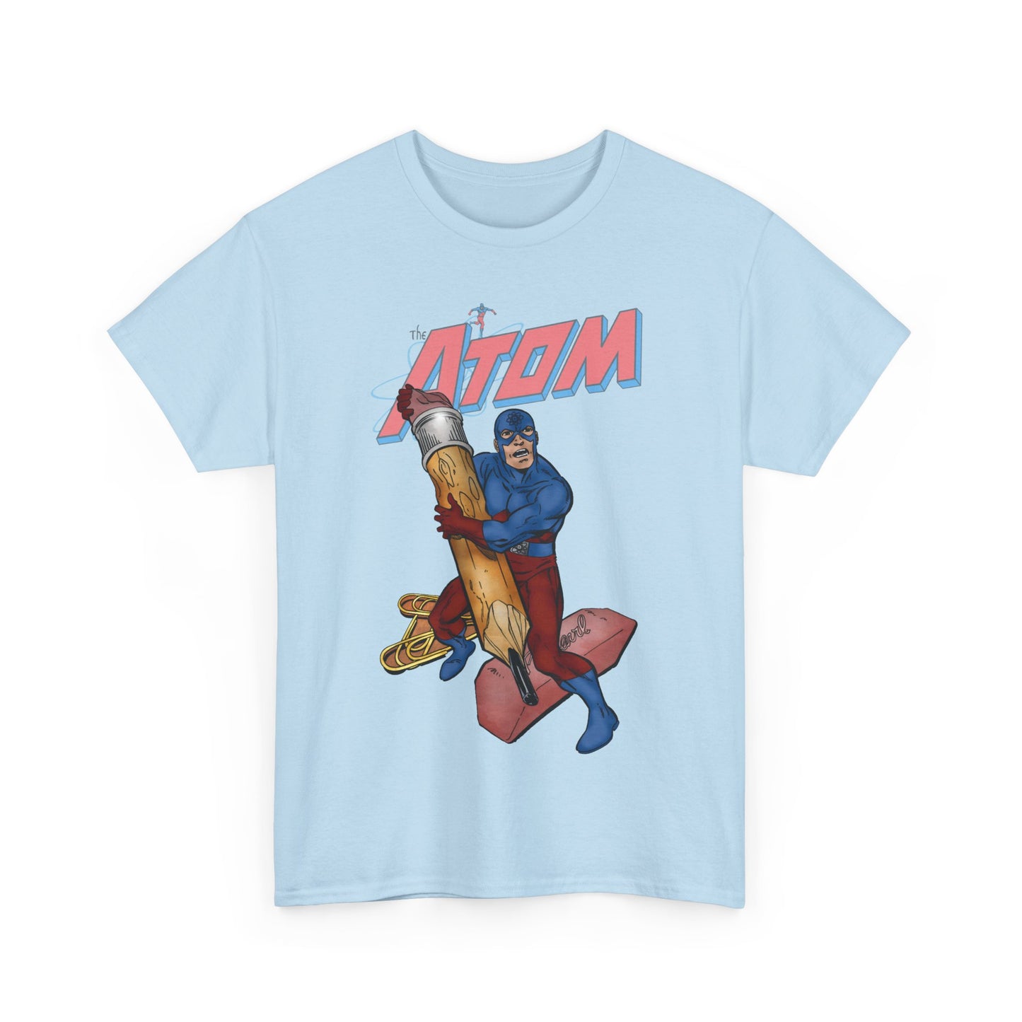 Atom T-Shirt - John Byrne Art - Ray Palmer, Justice League Member - Professor at Ivy University - DC Comics