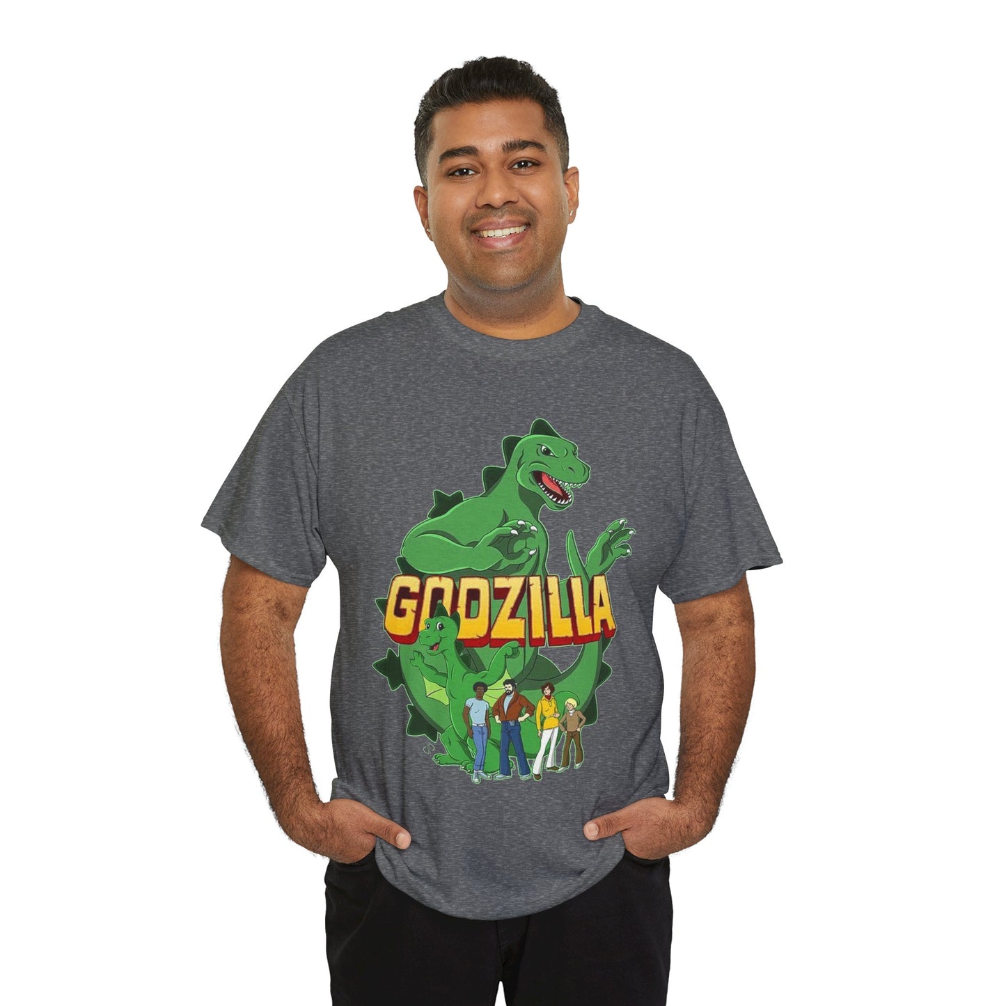 Godzilla T-Shirt - Popular 1970s Hanna-Barbera Cartoon - Godzooky - Retro 70s Animation - Toho - King of the Monsters