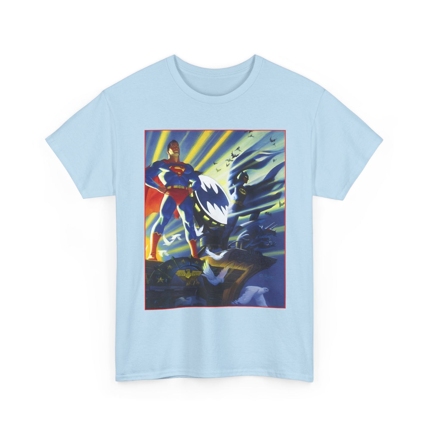 Superman & Batman T-Shirt - Steve Rude Art - The Dark Knight Detective & The Man of Steel - World's Finest - DC Comics