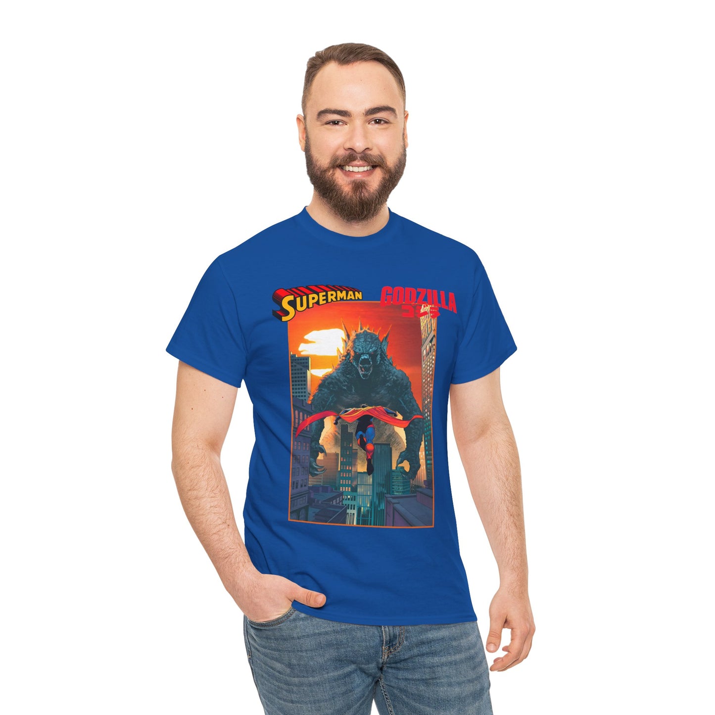 Superman Vs Godzilla T-Shirt - DC Comics - Man of Steel Vs the King of the Monsters