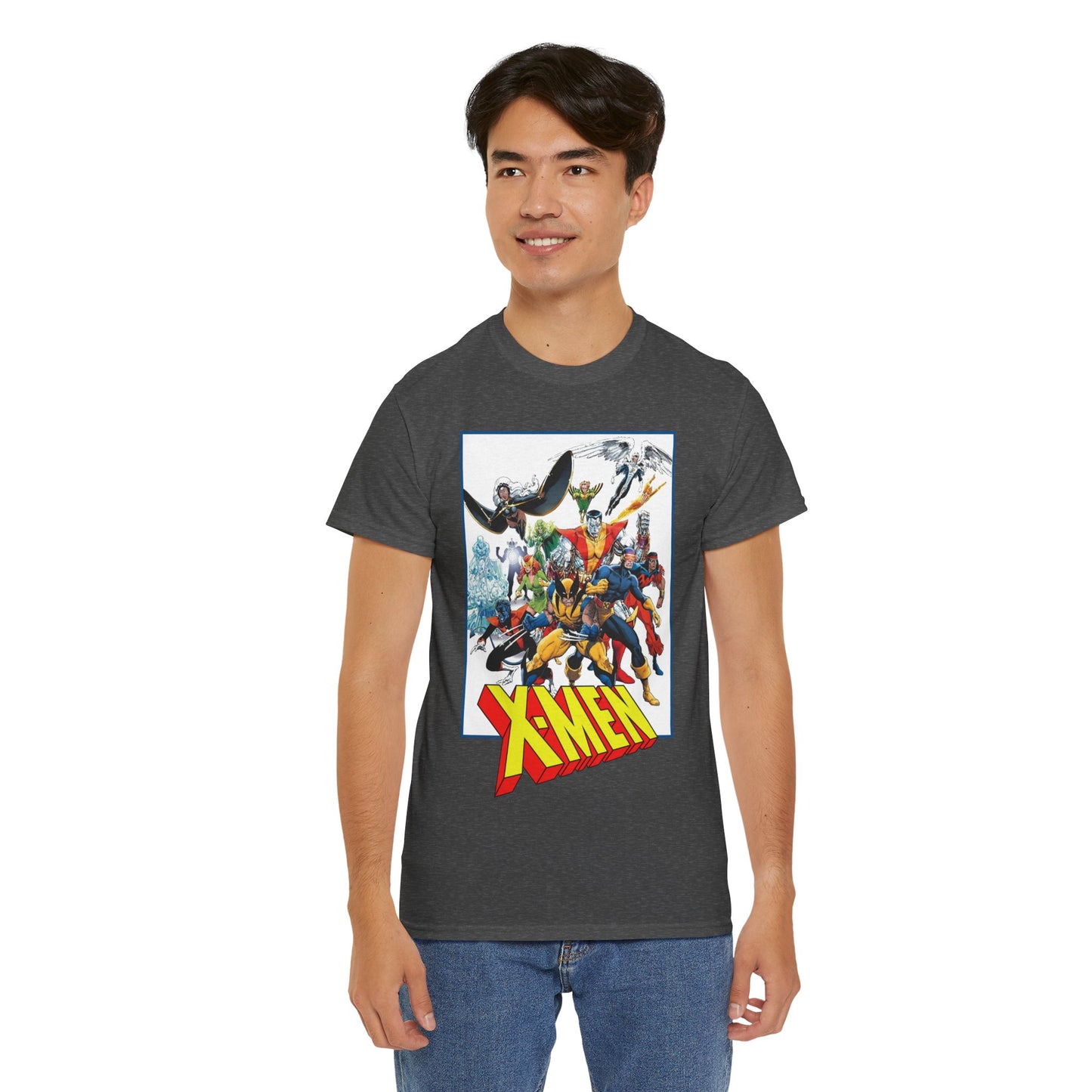 X-Men T-Shirt - Classic Arthur Adams Art - Marvel Comics - Wolverine, Colossus, Storm, Cyclops, Nightcrawler, Iceman