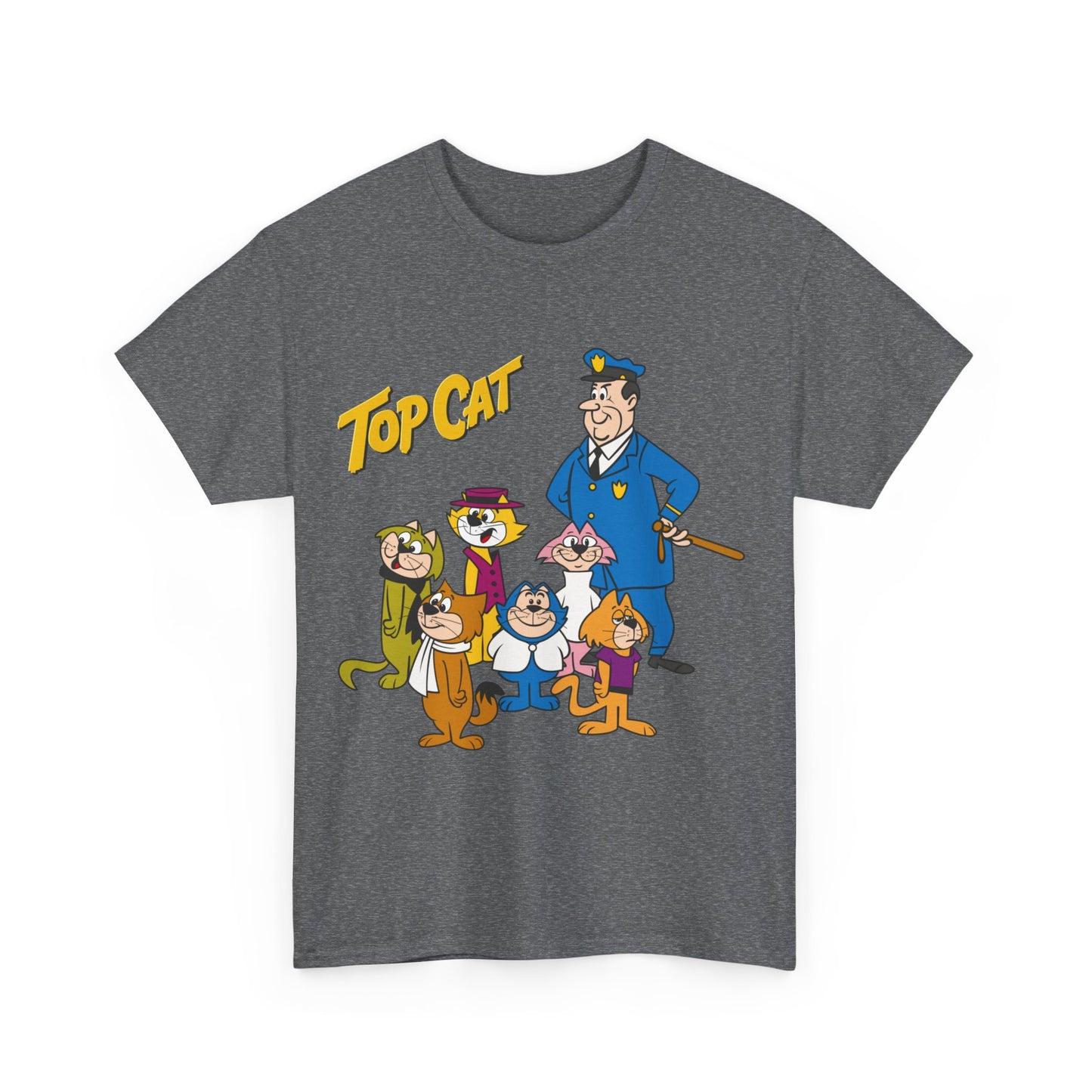 Top Cat & His Gang T-Shirt - Popular Hanna-Barbera 1960s TV Cartoon - Brain, Spook, Benny the Ball