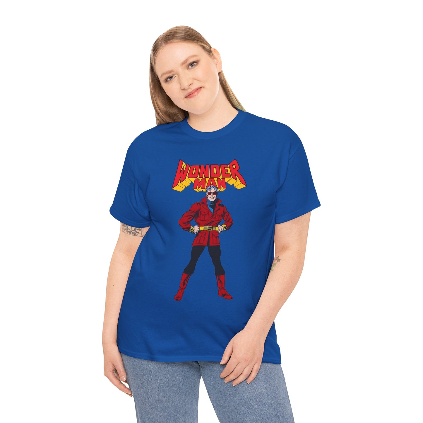 Wonder Man T-Shirt - George Perez Art - West Coast Avengers - Marvel Comics - Simon Williams - Safari Jacket Look