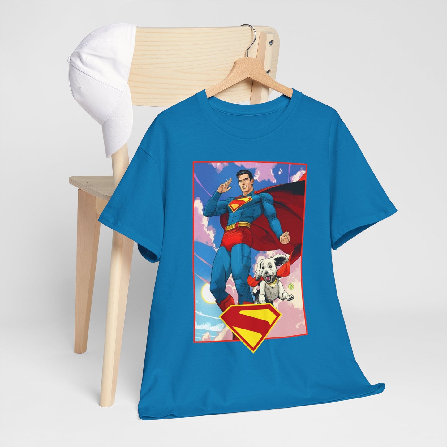 Superman & Krypto T-Shirt - DC Comics - New James Gunn Movie 2025 - Dan Mora Art - Man of Steel