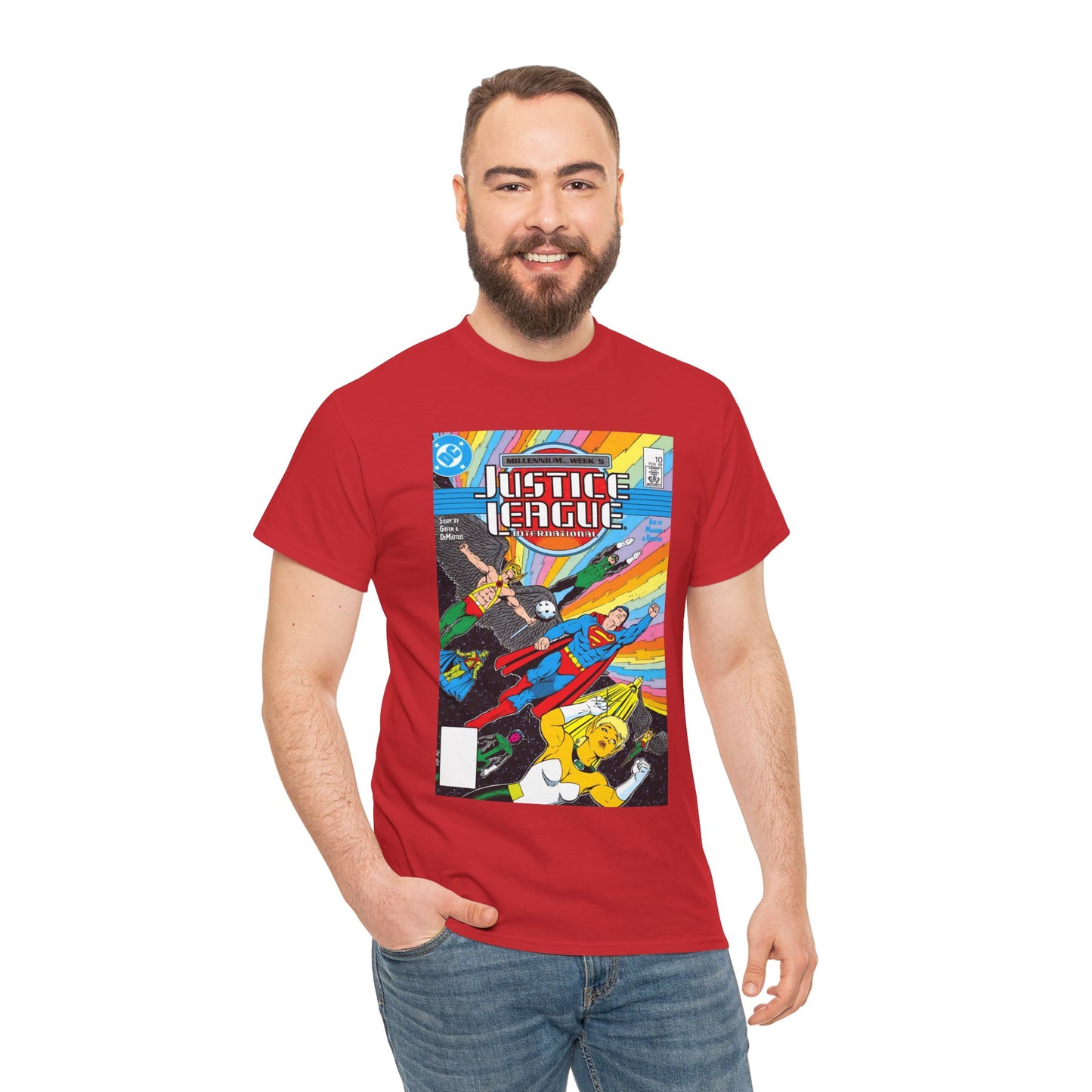 Justice League International T-Shirt - Kevin Maguire Art - DC Comics