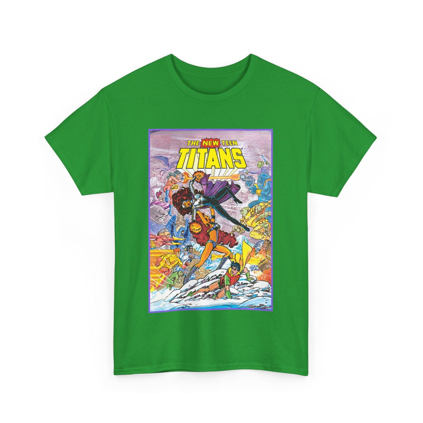 New Teen Titans T-Shirt - George Perez Art - Starfire Vs Blackfire - Omega Man - Annual #1 Cover - DC Comics