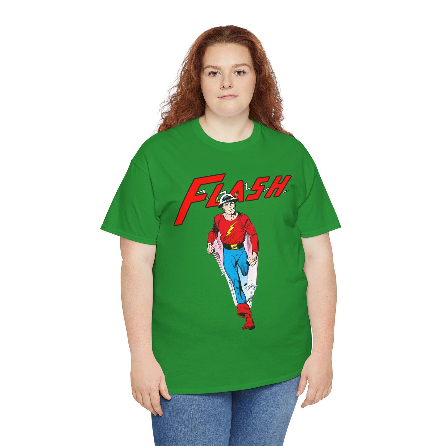 Golden Age Flash T-Shirt - John Byrne Art - Justice Society/JSA Member - Jay Garrick - Speedster