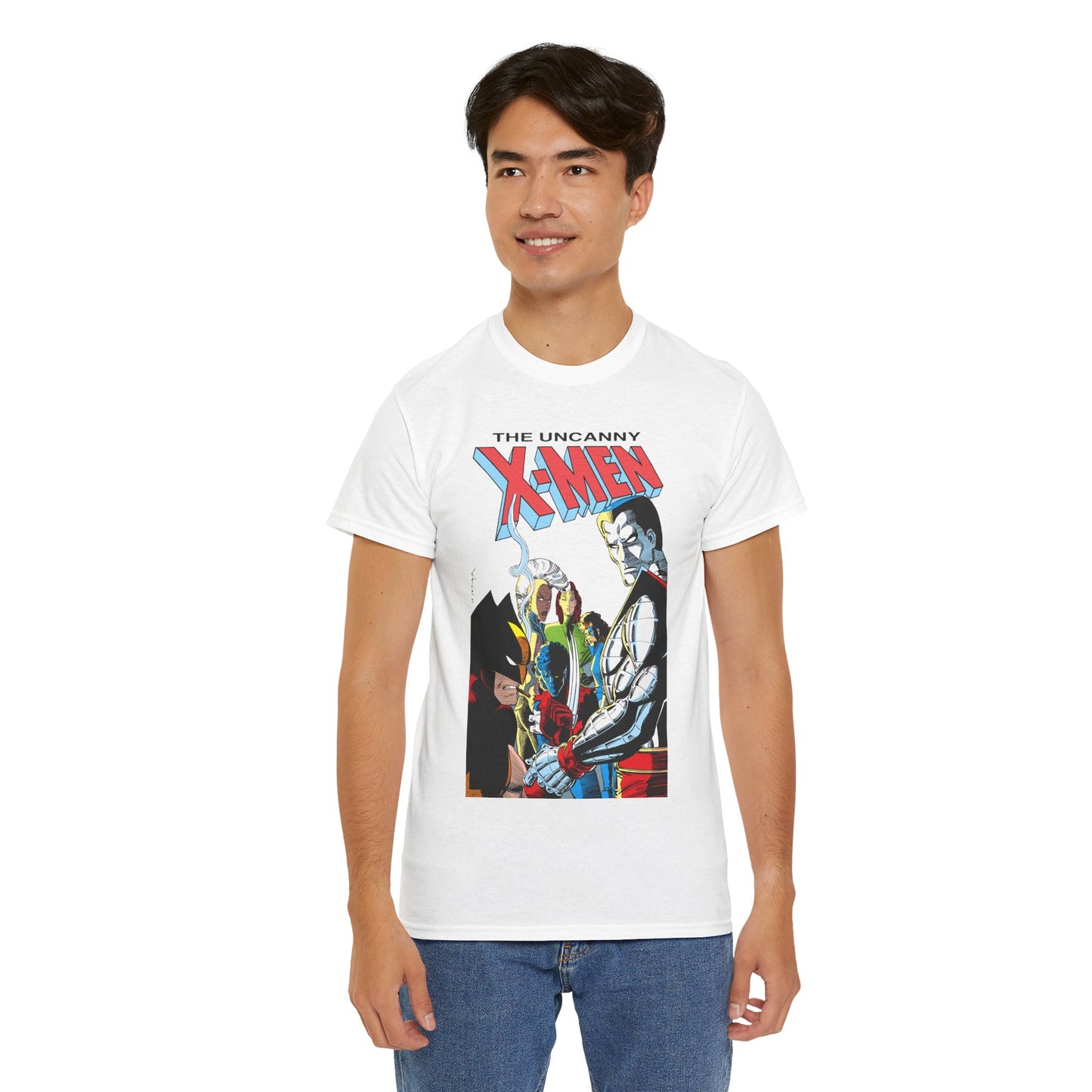 Uncanny X-Men T-Shirt - John Romita Jr Art - Storm, Wolverine, Rogue, Nightcrawler, Colossus, Shadowcat - Mutant Massacre - Marvel Comics