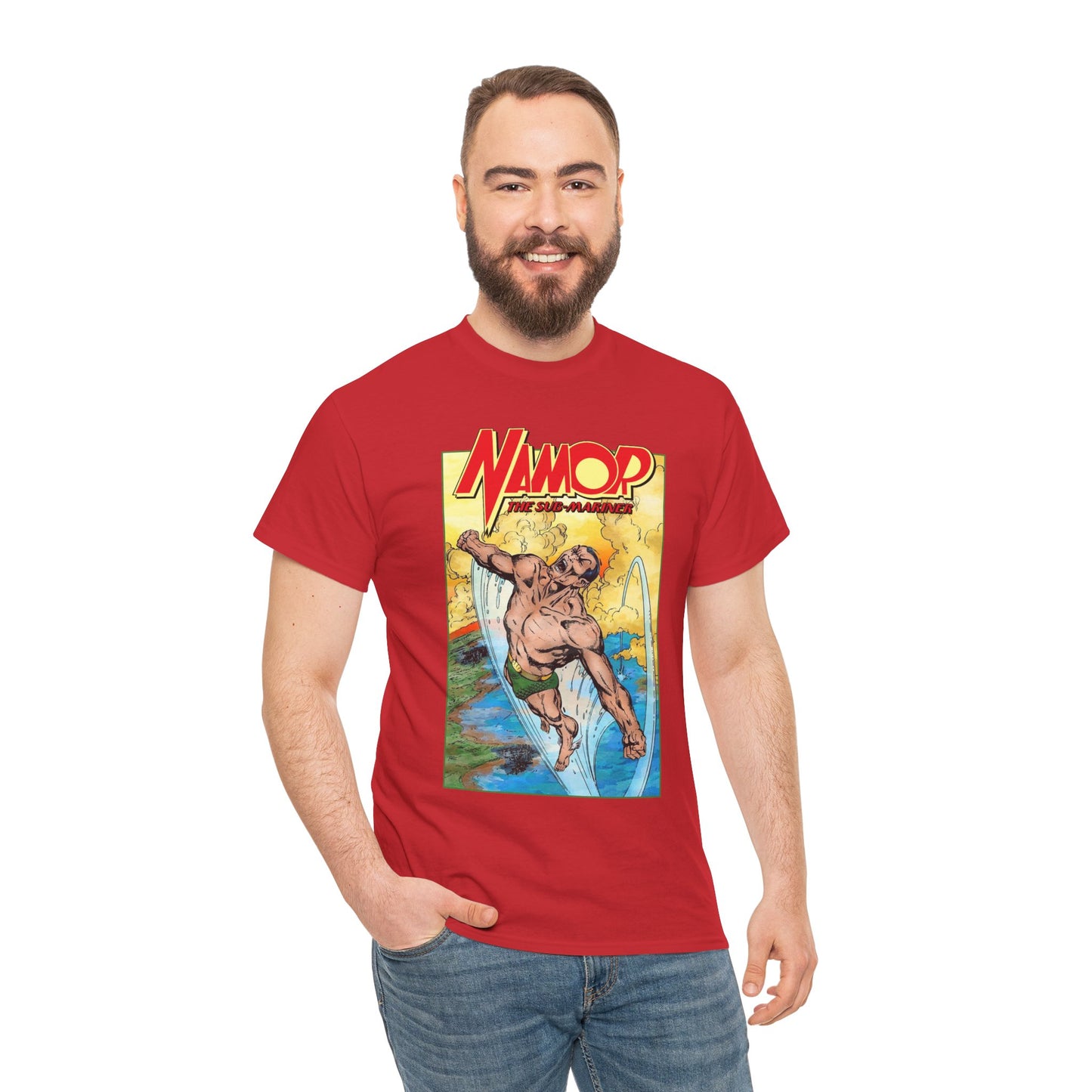 Namor T-Shirt - John Byrne Art - The Sub-Mariner - Marvel Comics 1980s Series - King of Atlantis