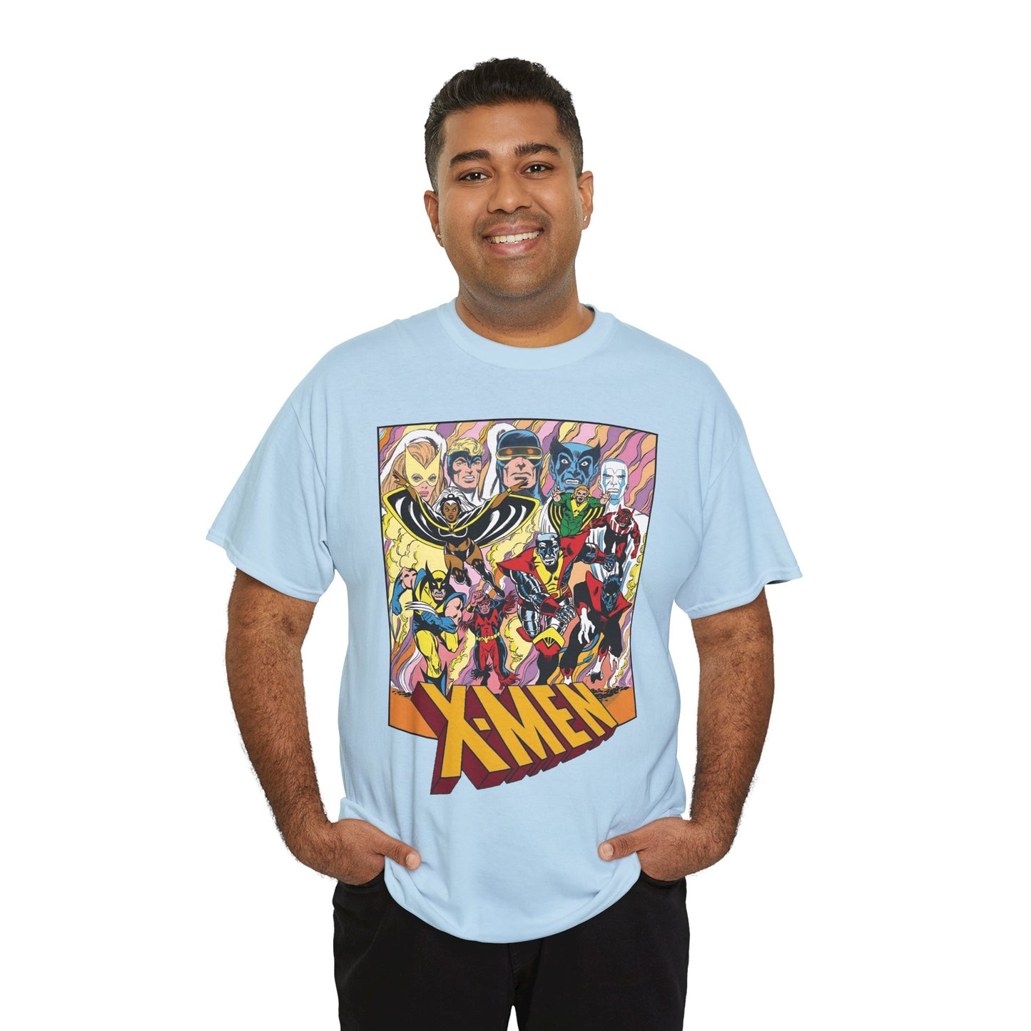 Uncanny X-Men T-Shirt - Dave Cockrum Art - Cyclops, Nightcrawler, Storm, Wolverine, Thunderbird - Marvel Comics