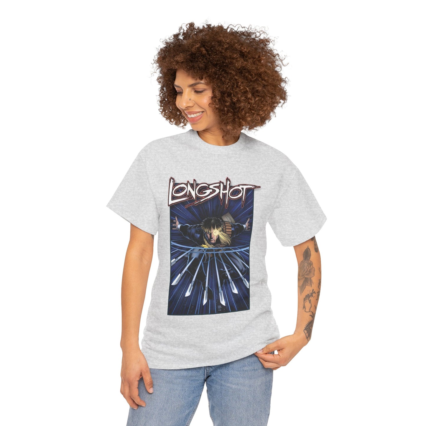Longshot T-Shirt - Arthur Adams Art - Marvel Comics - Uncanny X-Men - Mojoverse Mutant - Popular 1980s Character