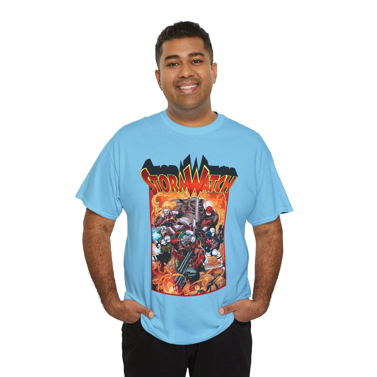 Stormwatch T-Shirt - Jim Lee Art - Battalion, Fuji, Hellstrike - Image/Wildstorm/DC Comics