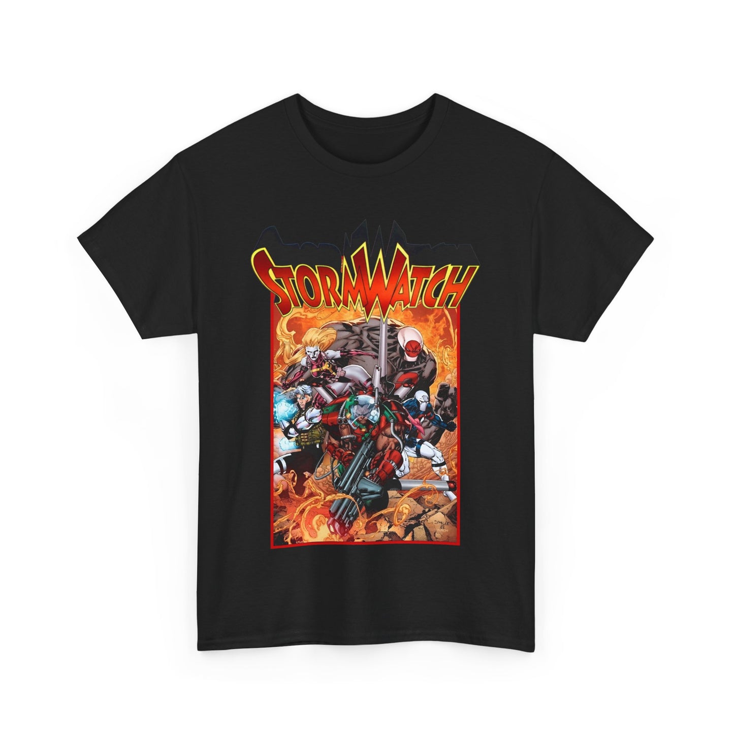 Stormwatch T-Shirt - Jim Lee Art - Battalion, Fuji, Hellstrike - Image/Wildstorm/DC Comics