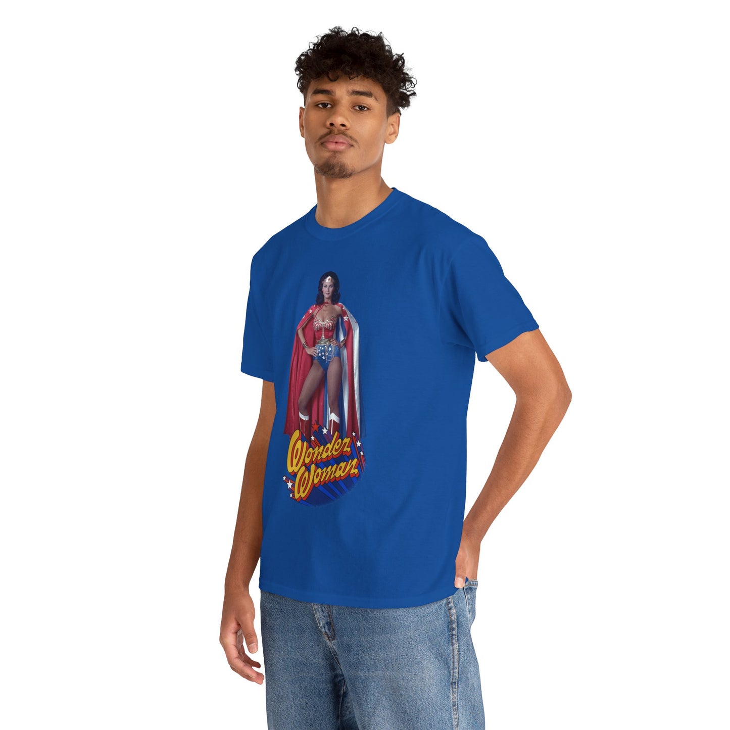 Wonder Woman T-Shirt - Lynda Carter - DC Comics - 1970s CBS TV Show - Amazons from Paradise Island