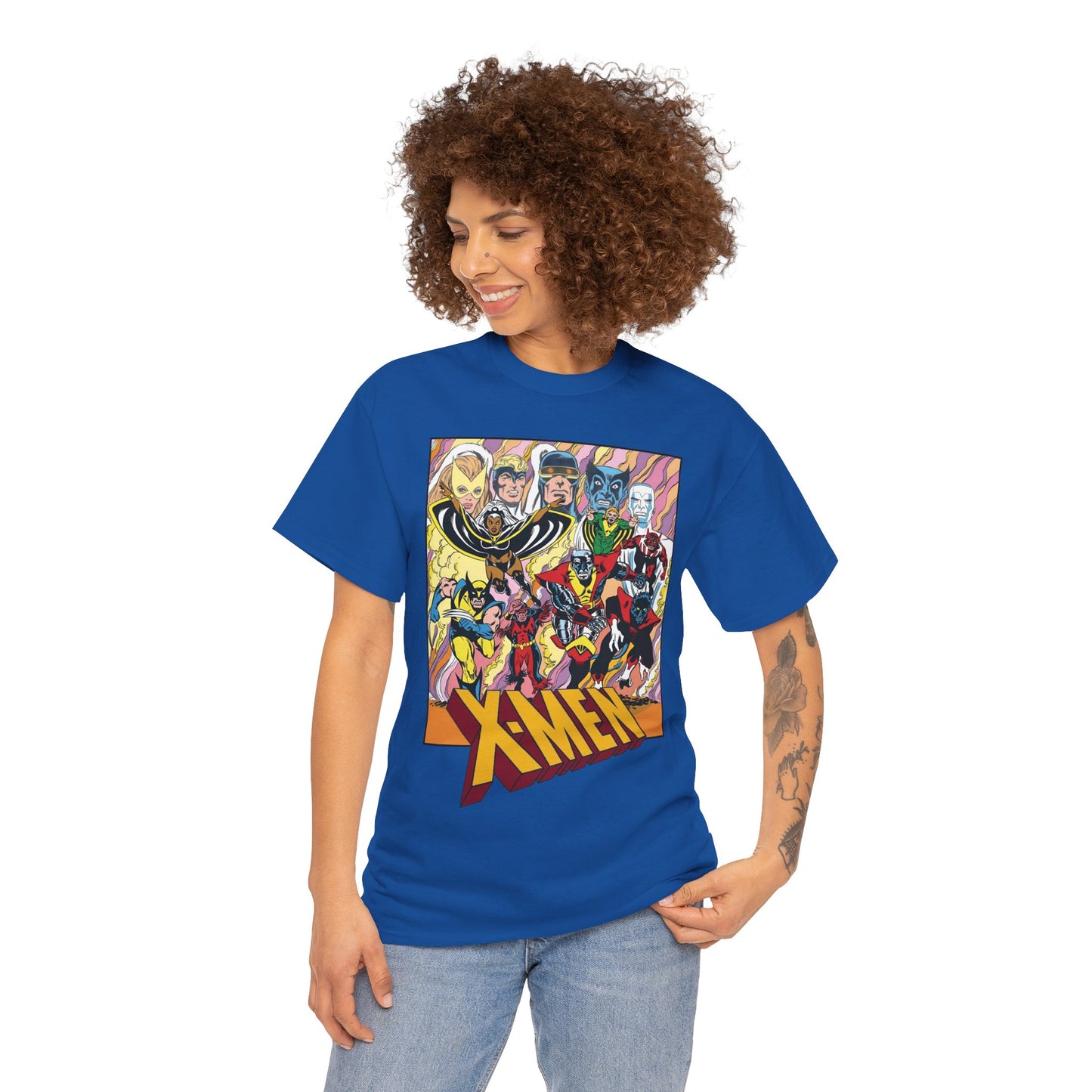 Uncanny X-Men T-Shirt - Dave Cockrum Art - Cyclops, Nightcrawler, Storm, Wolverine, Thunderbird - Marvel Comics