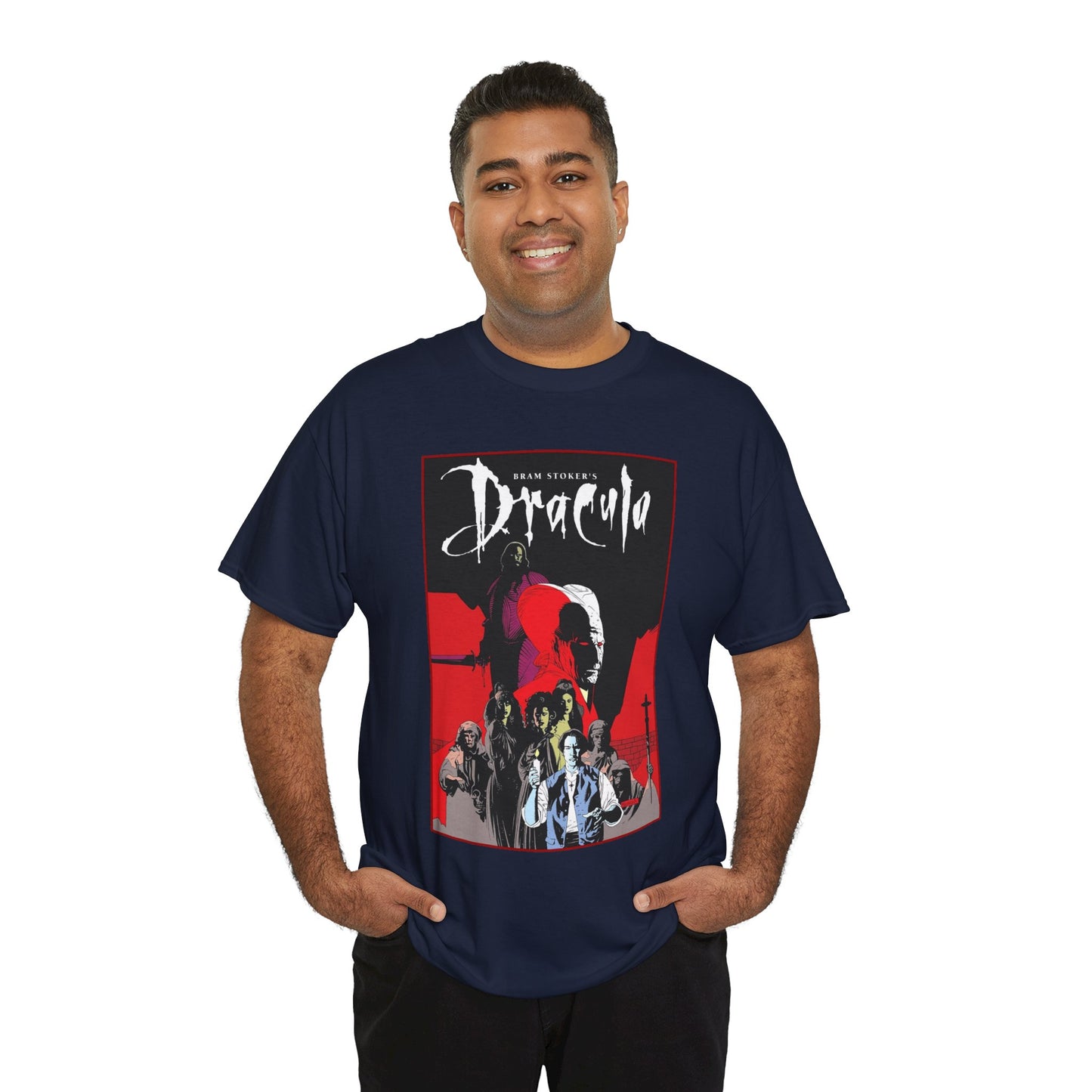 Bram Stoker's Dracula T-Shirt - Mike Mignola Art - Francis Ford Coppola Movie - Mina Murray, Jonathan Harker