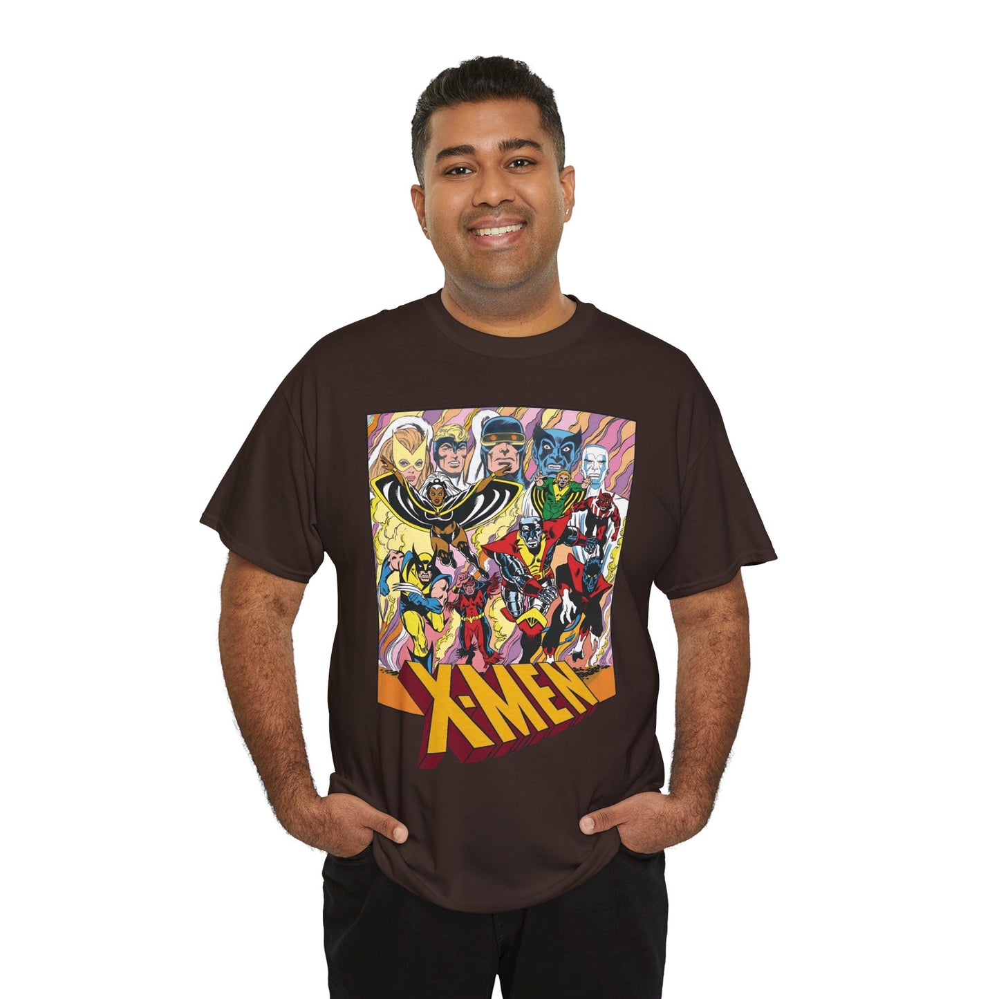 Uncanny X-Men T-Shirt - Dave Cockrum Art - Cyclops, Nightcrawler, Storm, Wolverine, Thunderbird - Marvel Comics