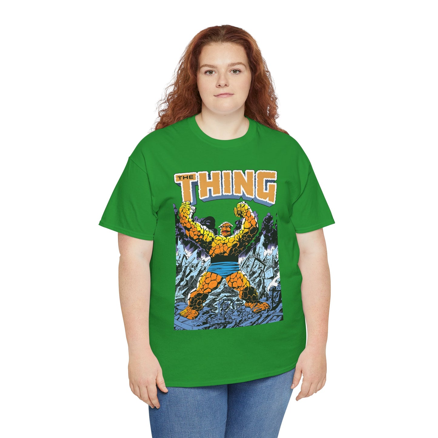 The Thing T-Shirt - John Byrne Art - Member of the Fantastic Four - Marvel Comics 1980s - Ben Grimm