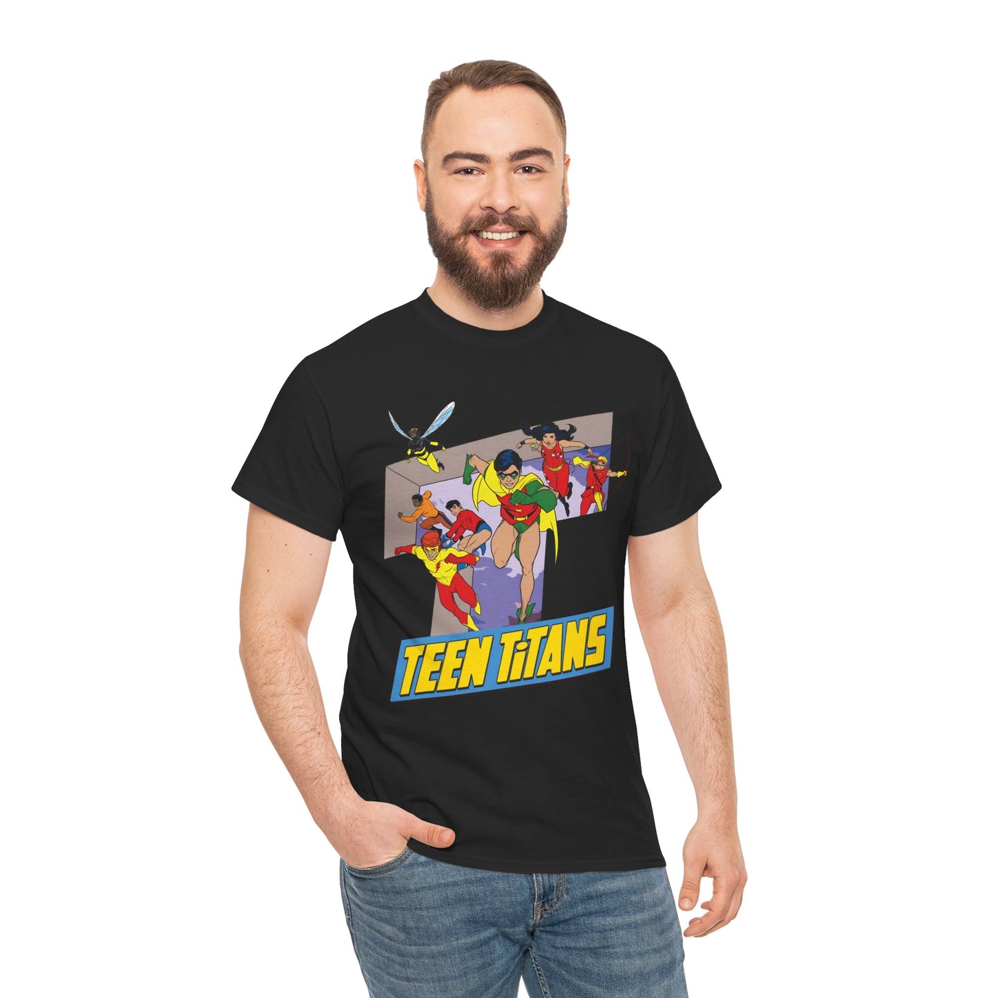 Teen Titans T-Shirt - Robin, Wonder Girl, Kid Flash, Speedy, Bumblebee, Mal, Aqualad - DC Comics