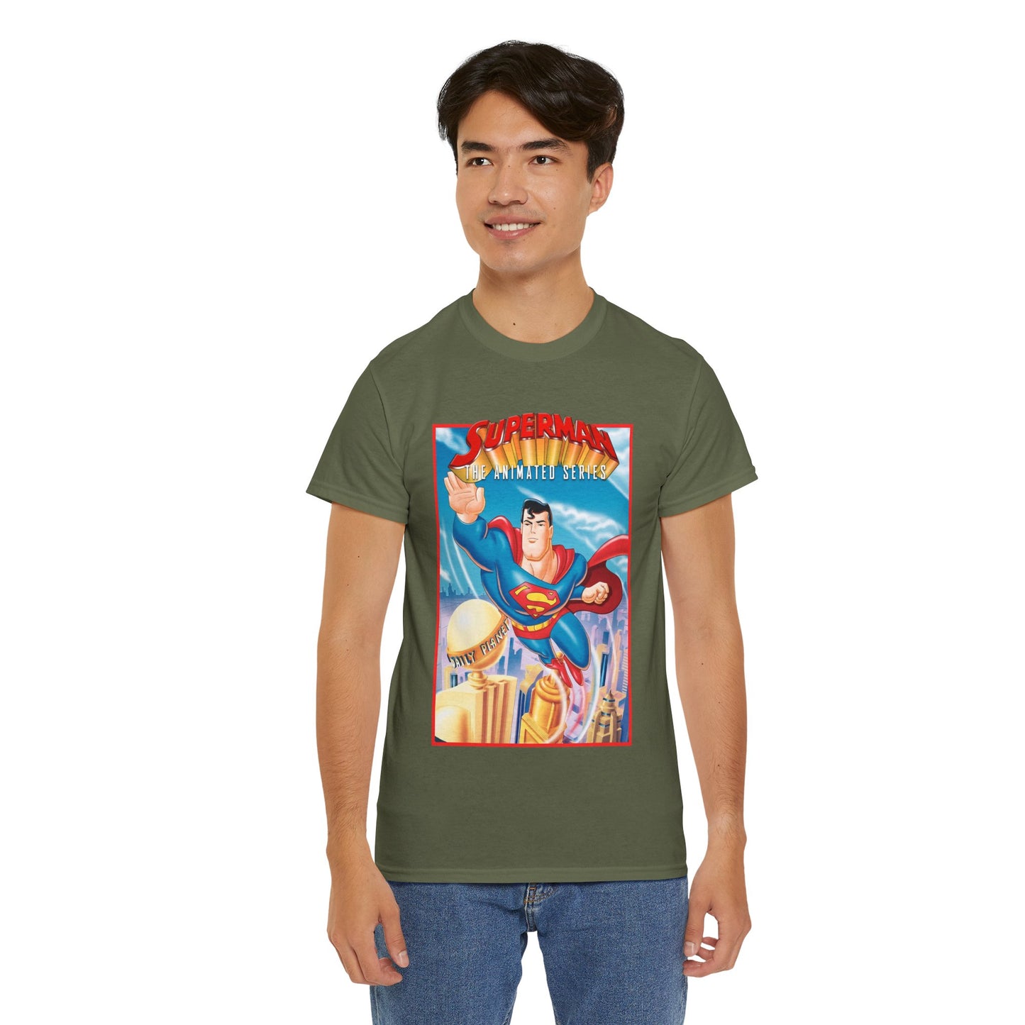 Superman The Animated Series T-Shirt - DC Comics - WB Cartoon 1990s - Metropolis - Man of Steel - Daily Planet