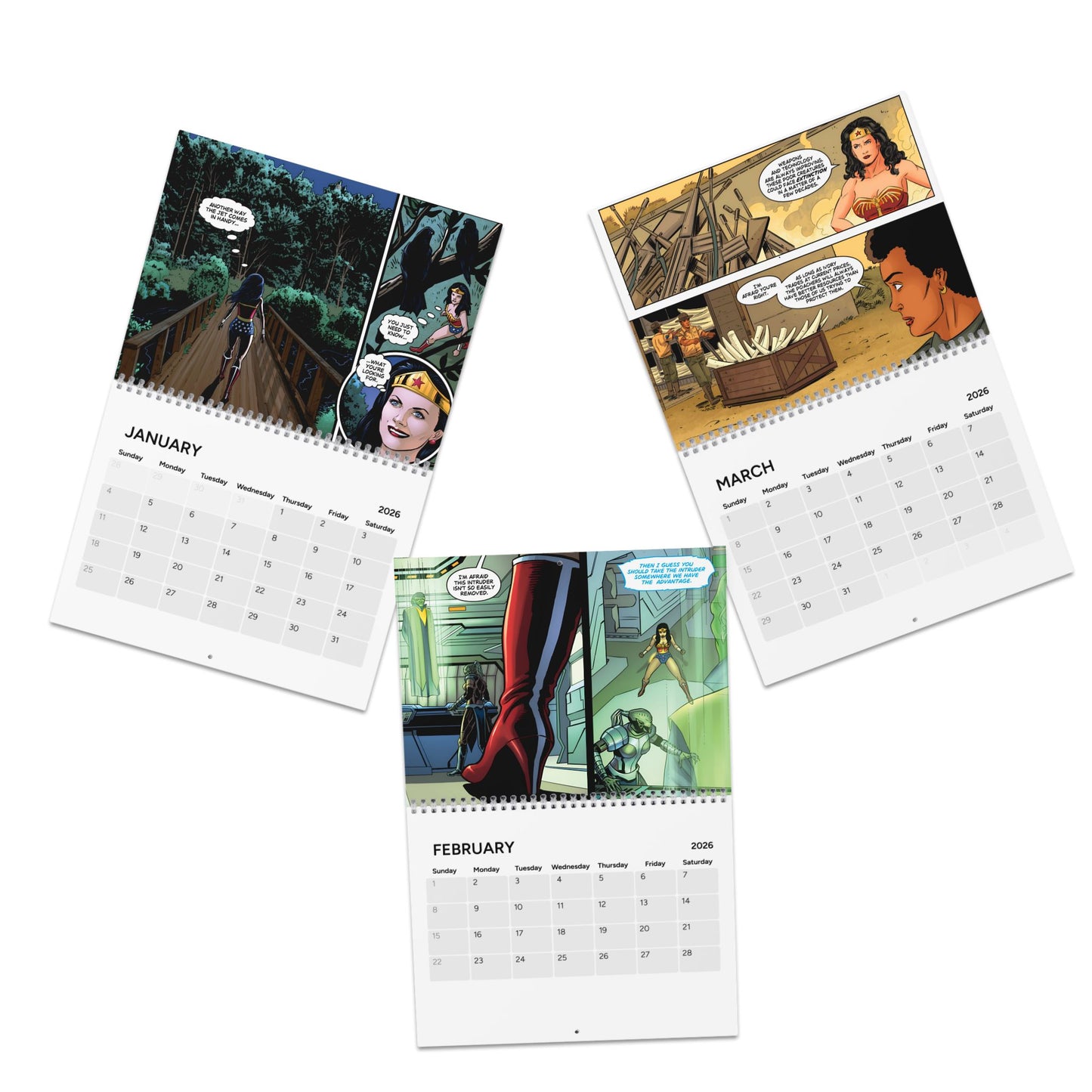 Wonder Woman '77 Calendar (2026) - DC Comics Art Based on the 1970s Lynda Carter TV Show